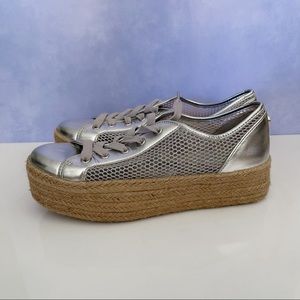 Steve Madden Mars Silver Mesh Sneakers